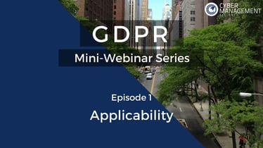 Free GDPR Training Lesson 1: Applicability